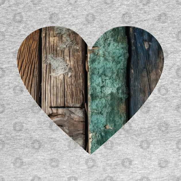 Distressed Wood Heart by KayBee Gift Shop